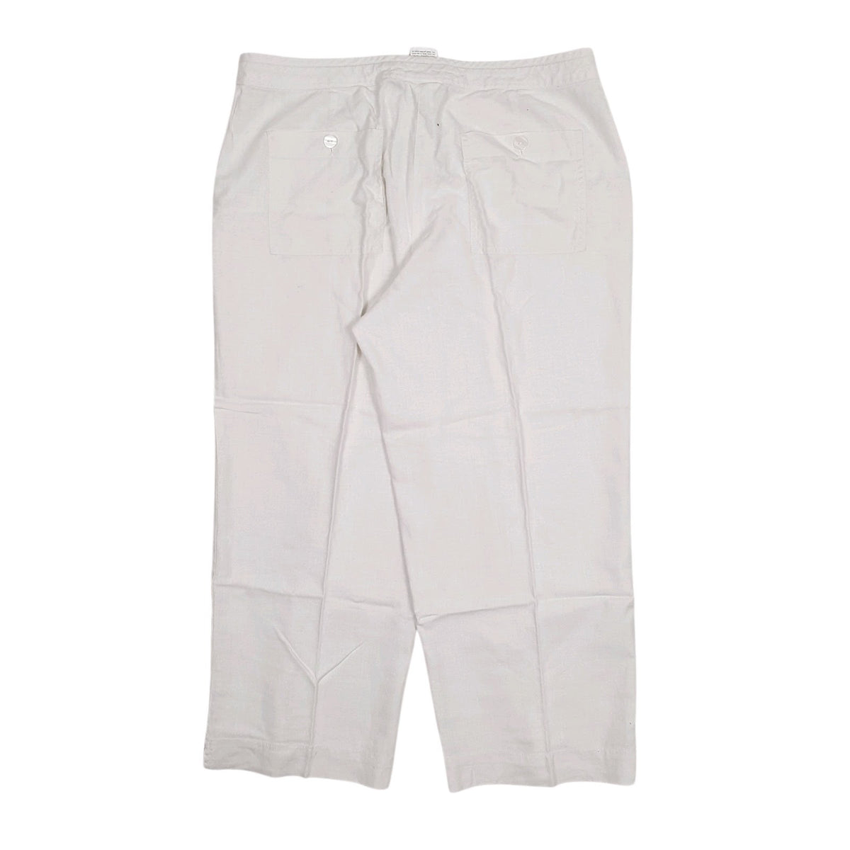 Womens White Next Capri Baggy  Trousers