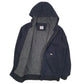 Mens Navy Lee Sherpa Lined  Coat