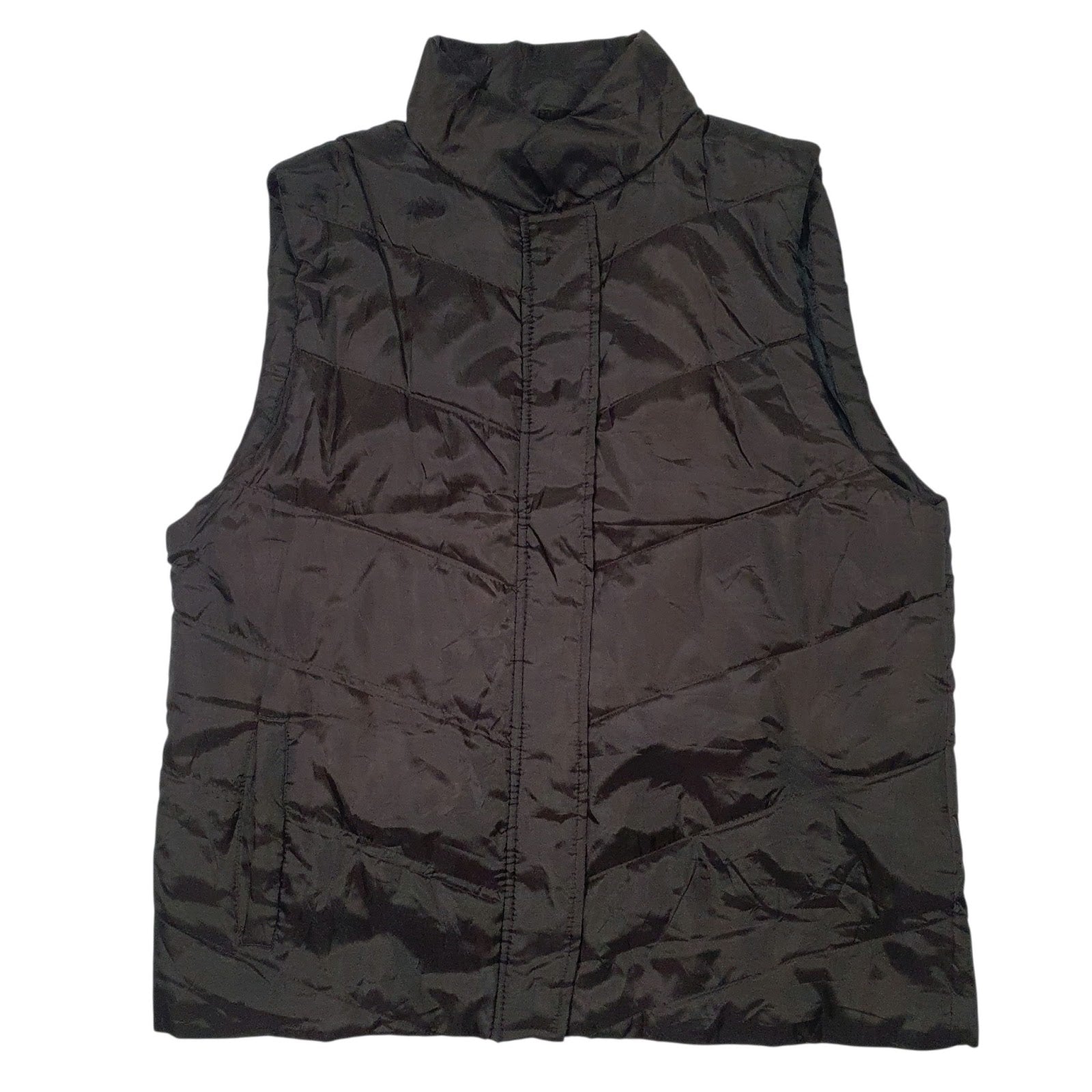 Mens Brown Unbranded Padded Button Up  Coat