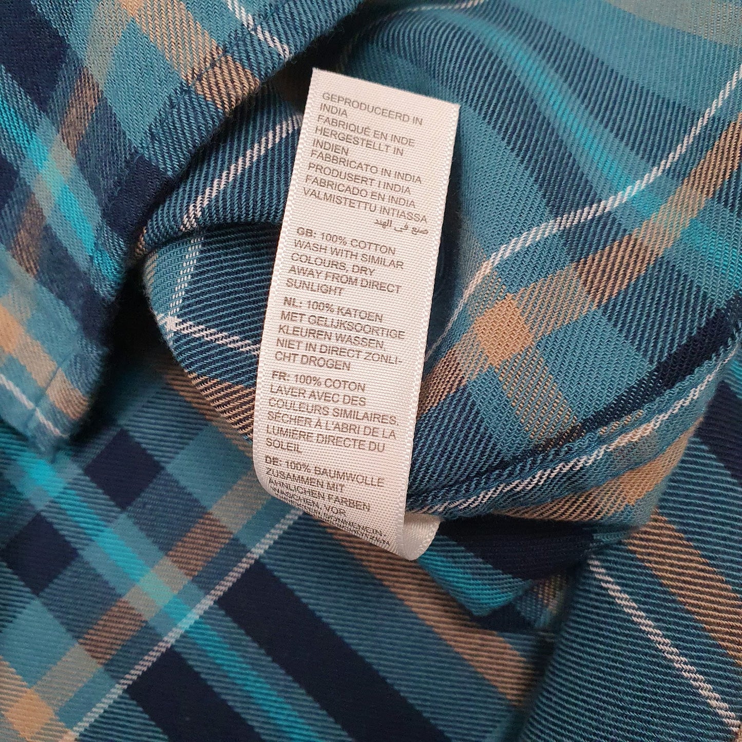 Womens Blue Fat Face Plaid Flannel  Shirt