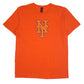 Mens Orange Gildan MLB New York Mets Short Sleeve T Shirt