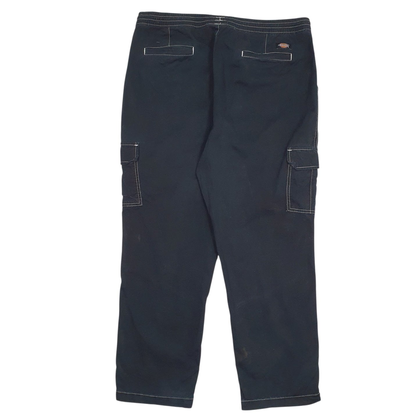Mens Black Dickies Cargo  Trousers