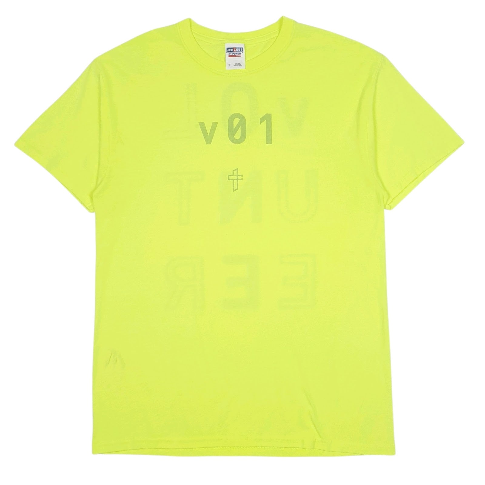 Mens Green Jerzees  Short Sleeve T Shirt