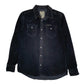 Mens Navy Diesel Corduroy Long Sleeve Shirt