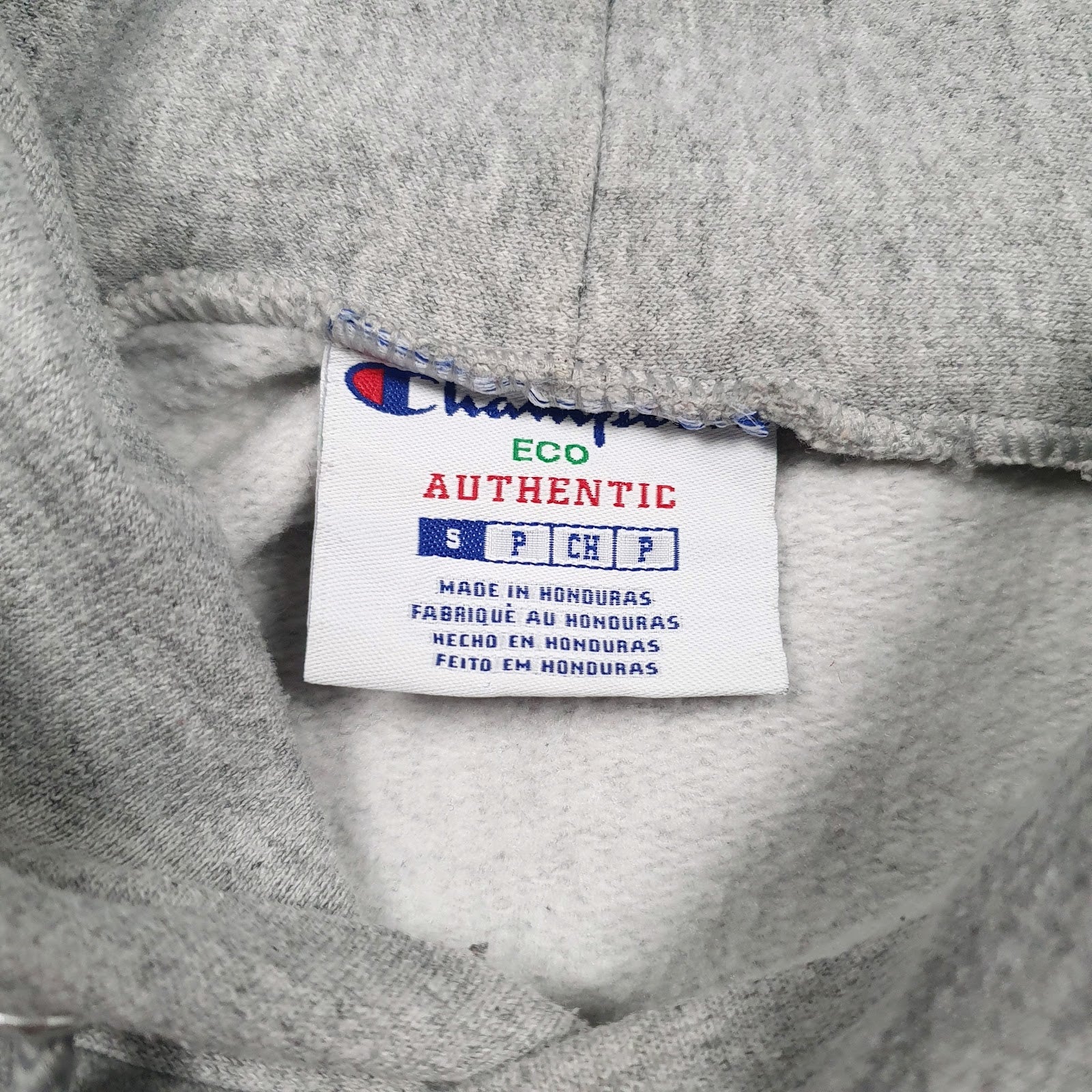 Mens Grey Champion  Hoodie Jumper