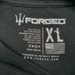 Mens Black Forged   T Shirt