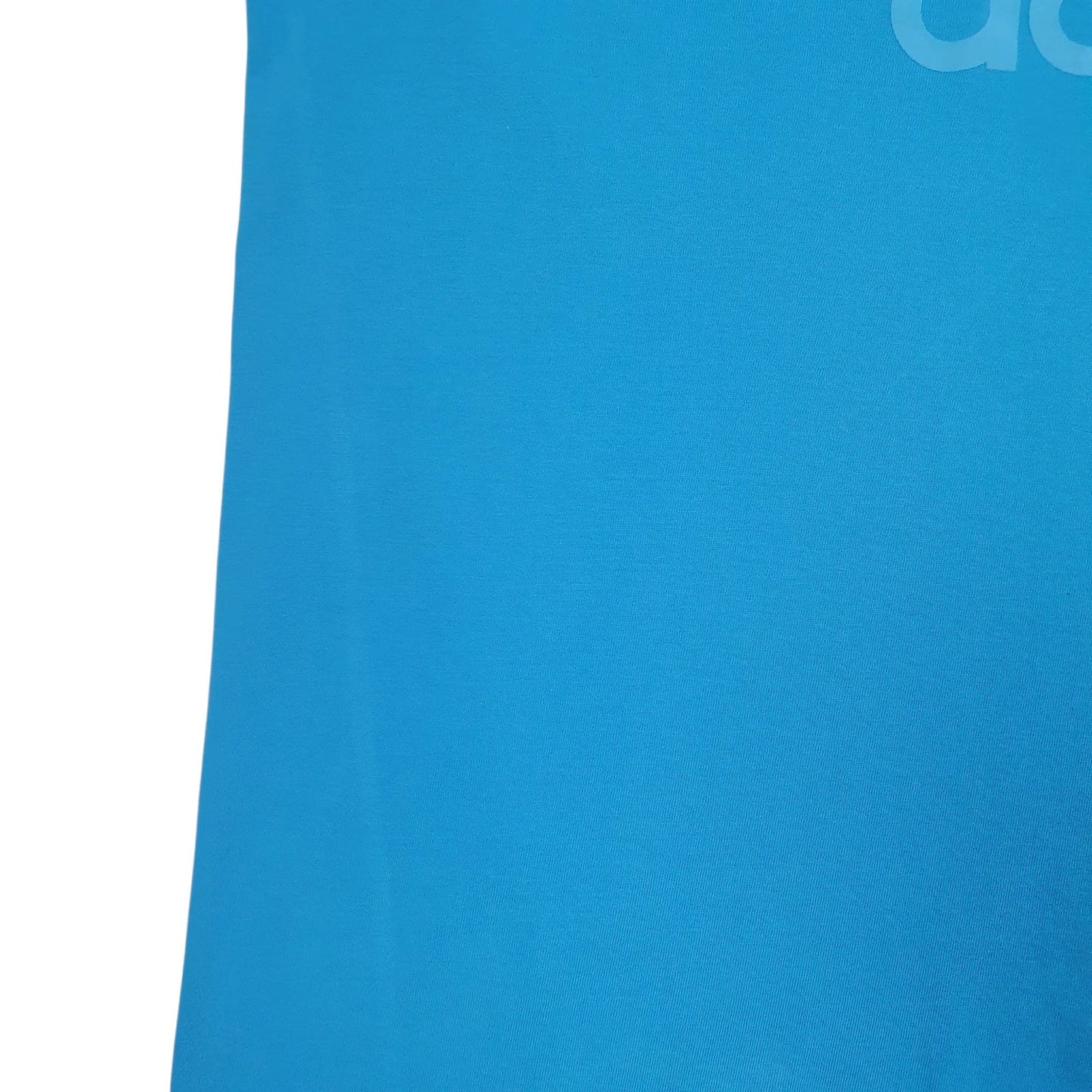 Mens Blue Adidas Spellout Climalite  T Shirt