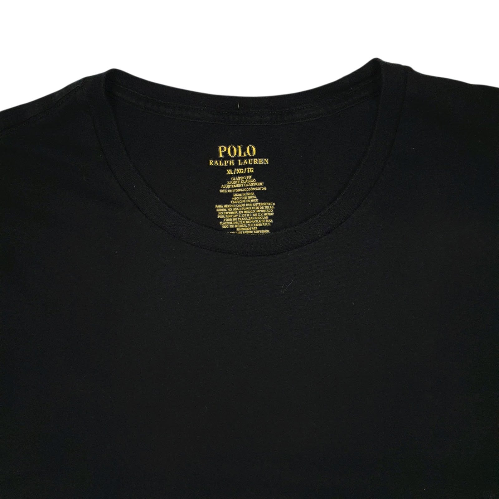 Mens Black Polo Ralph Lauren   T Shirt