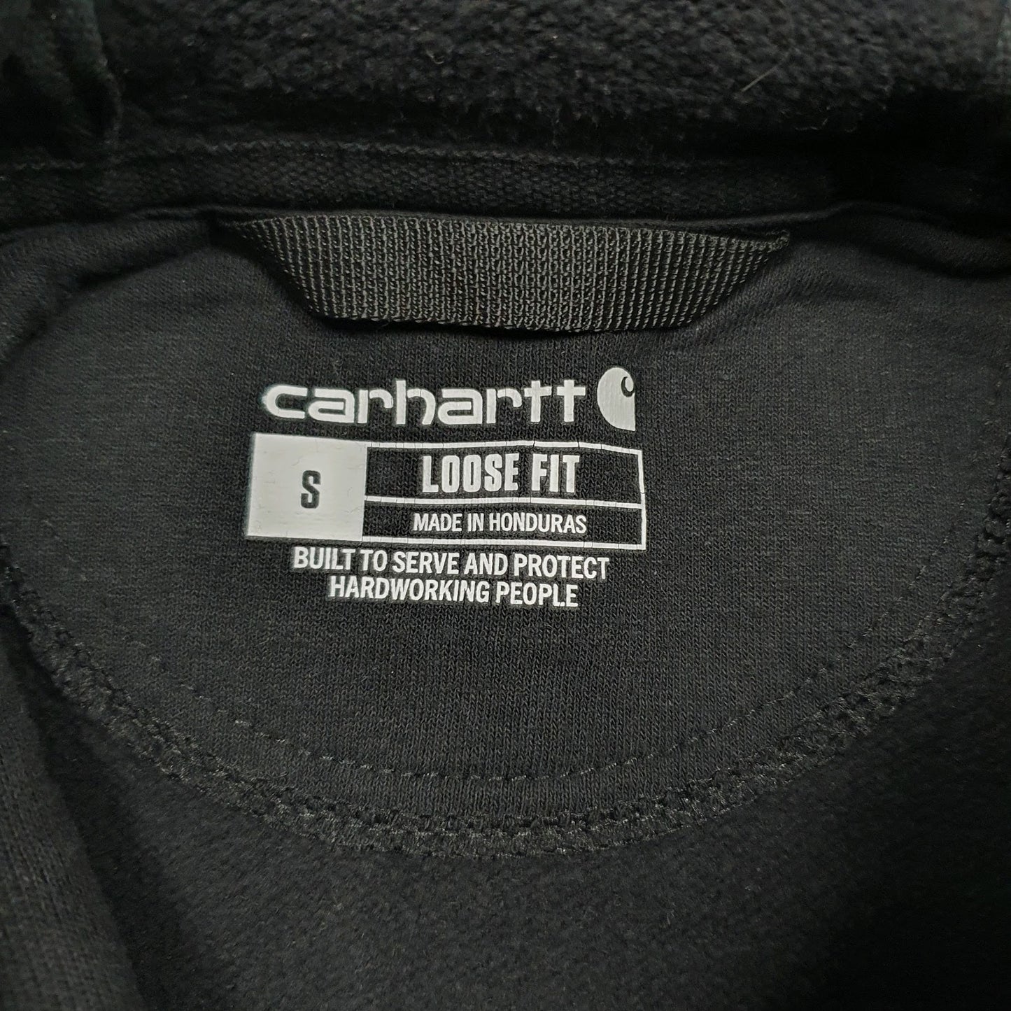 Mens Black Carhartt DC Elite Wrestling Hoodie Jumper