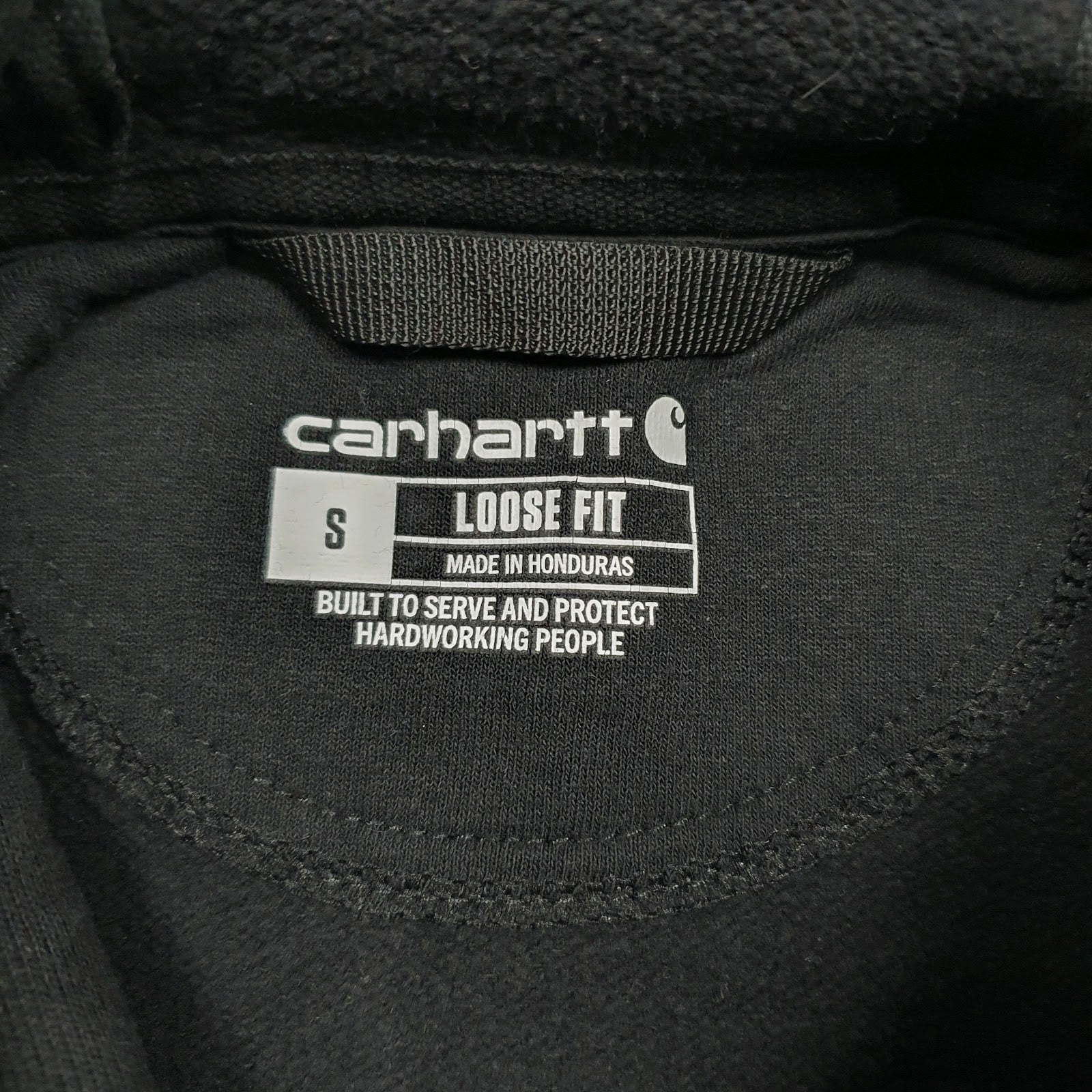 Mens Black Carhartt DC Elite Wrestling Hoodie Jumper
