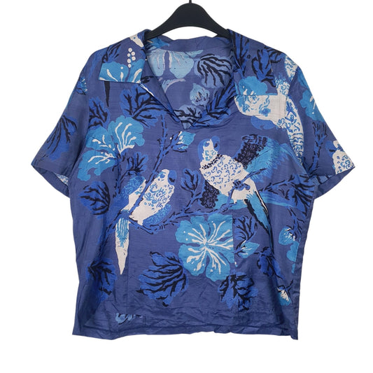 Womens Blue Unbranded  Short Sleeve Shirt