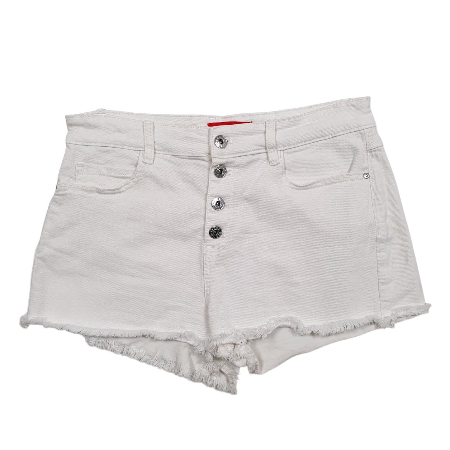 Womens White Guess  Denim Shorts
