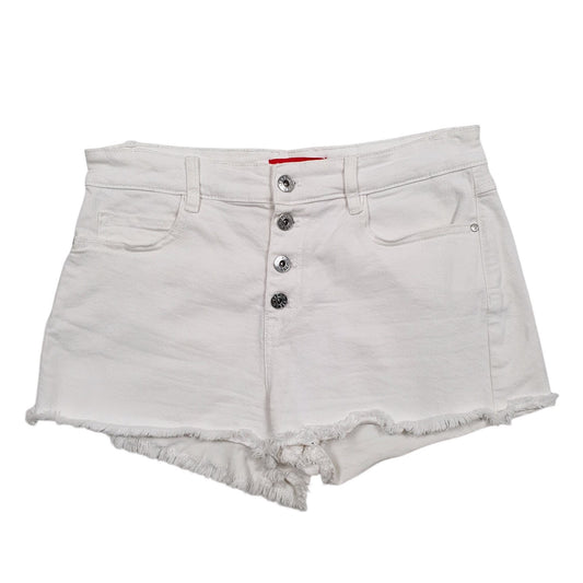 Womens White Guess  Denim Shorts