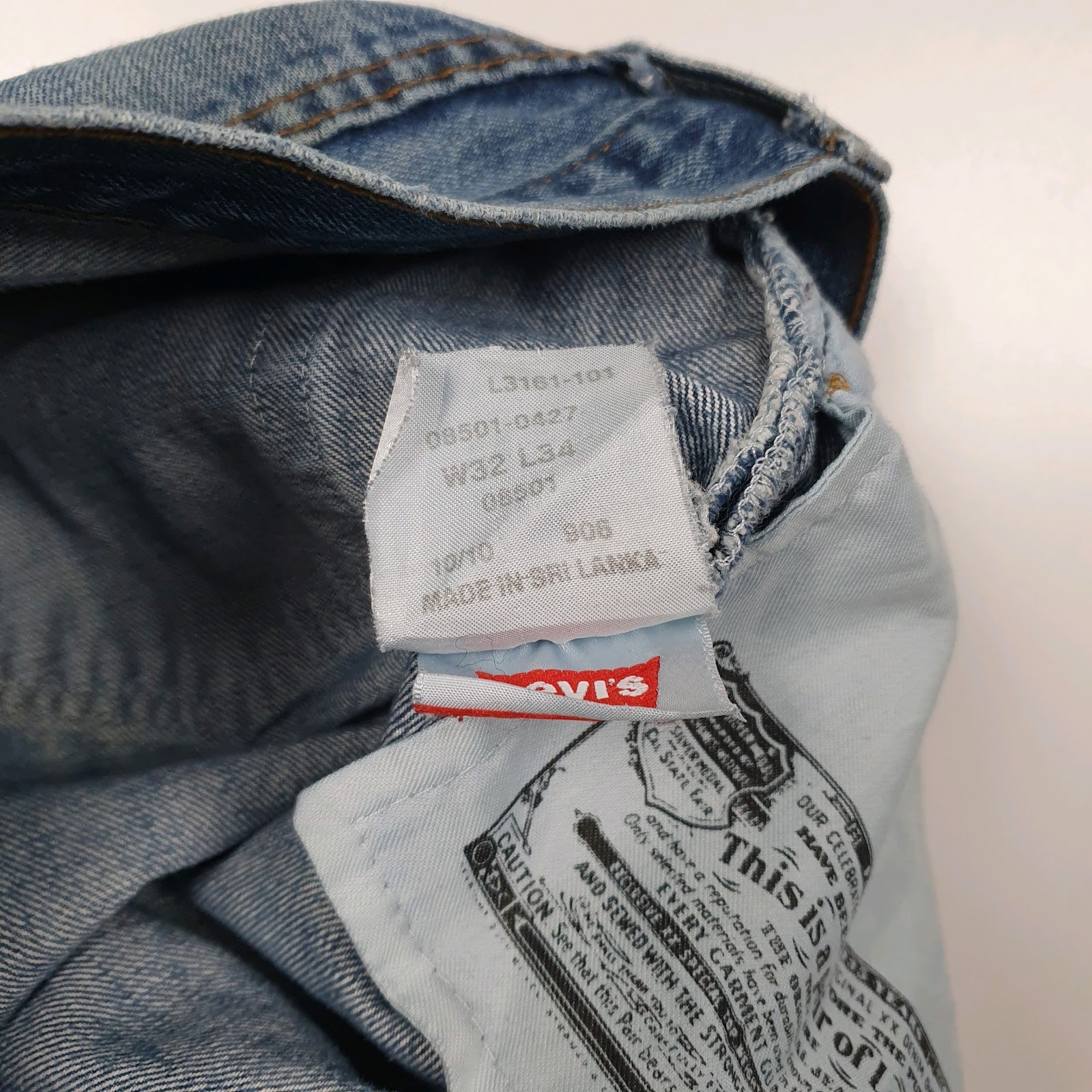 Mens Blue Levis 501  Shorts