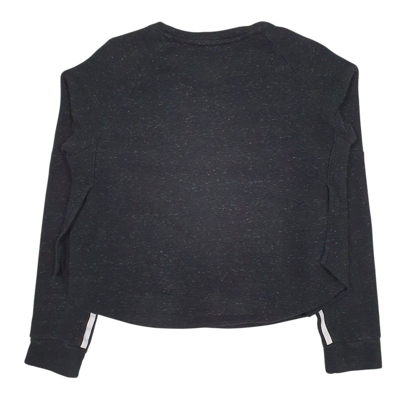 Womens Black Adidas  Crewneck Jumper