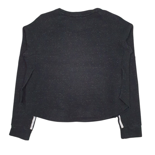 Womens Black Adidas  Crewneck Jumper