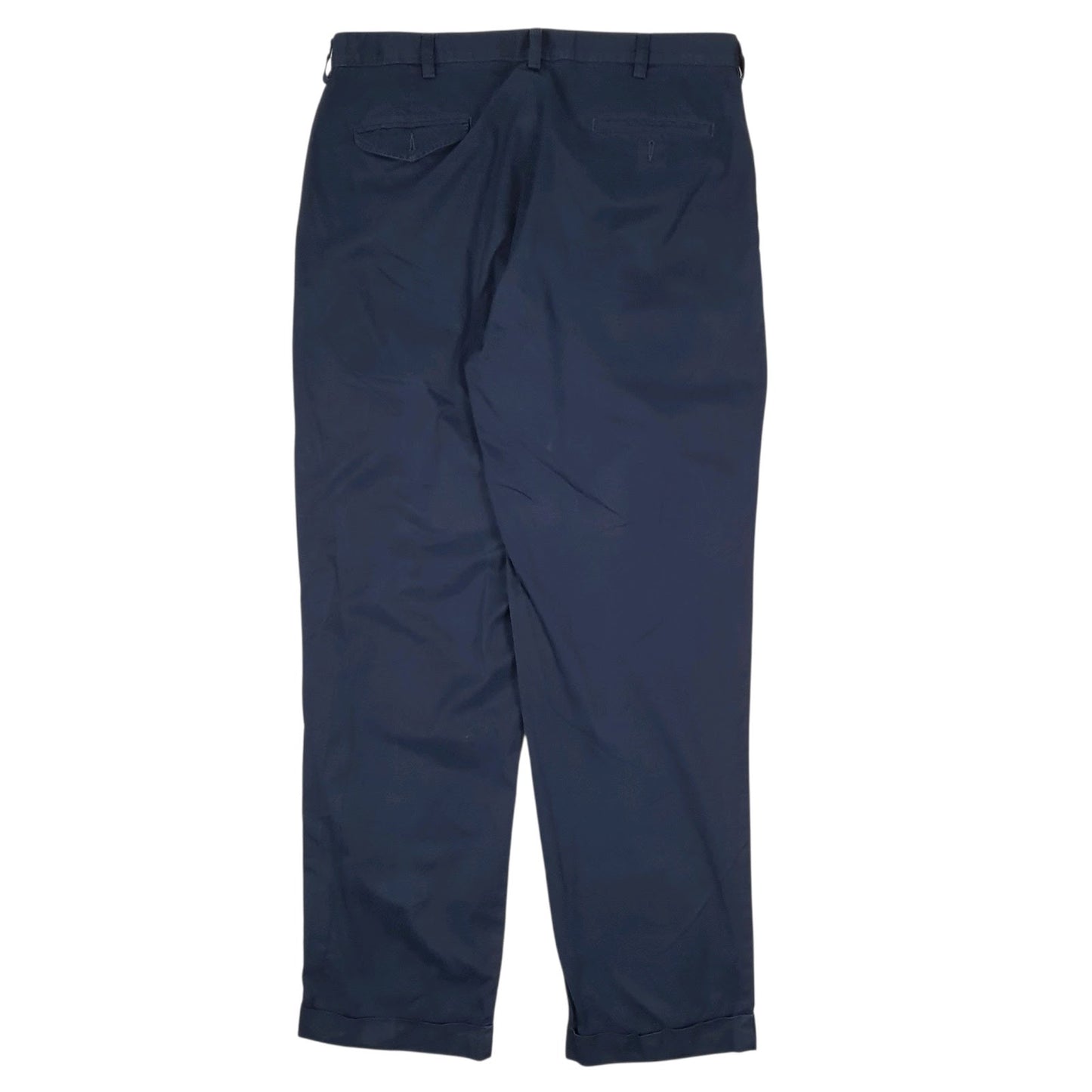 Mens Navy Polo Ralph Lauren Hammond Pant Double Pleated  Trousers
