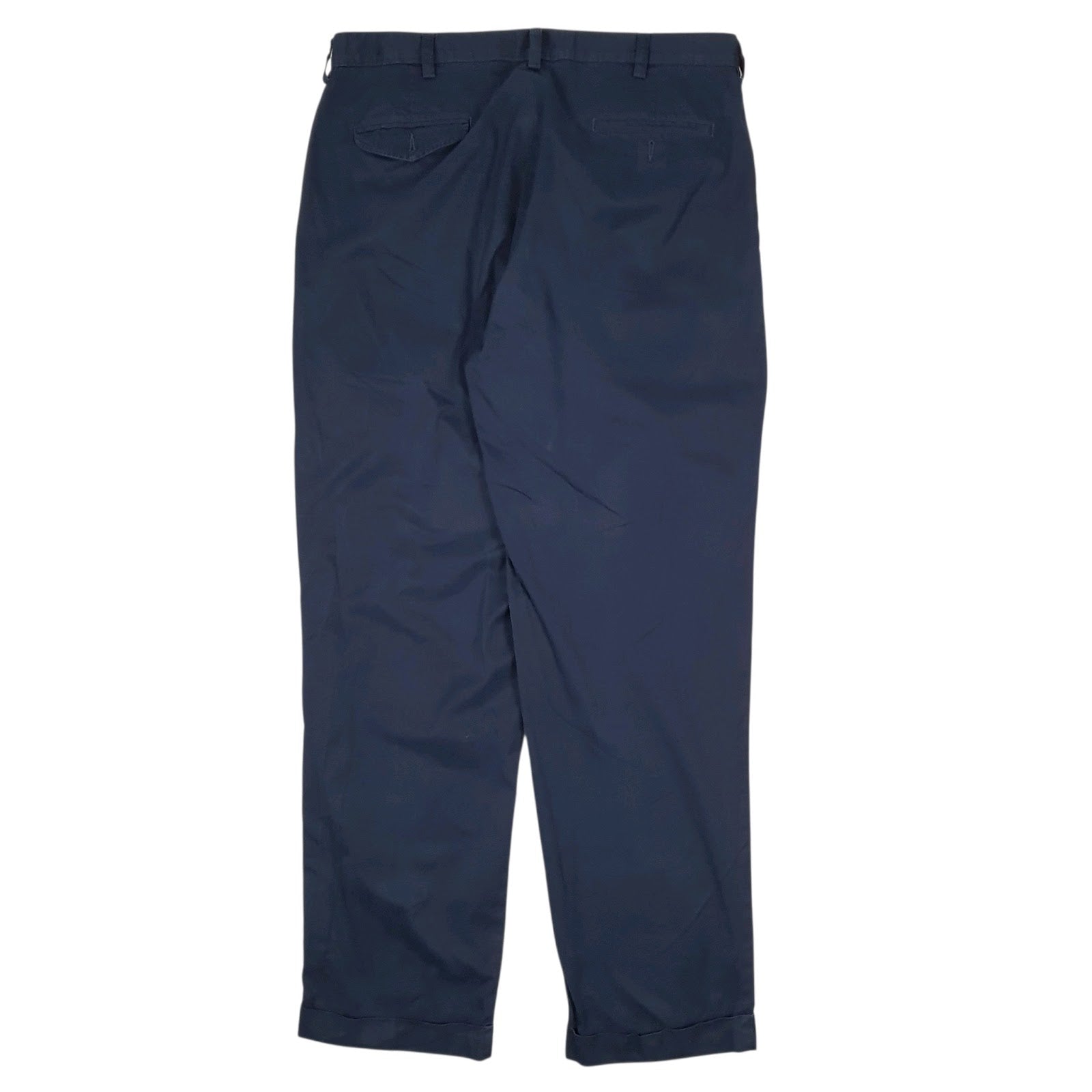Mens Navy Polo Ralph Lauren Hammond Pant Double Pleated  Trousers