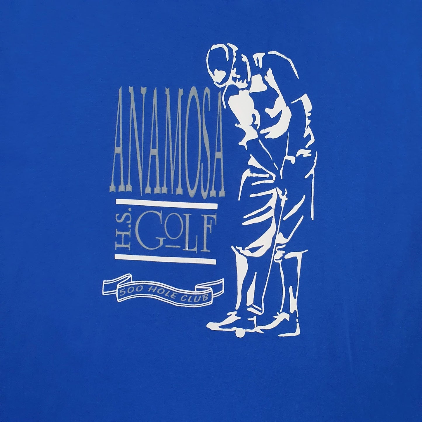 Mens Blue Fruit Of The Loom Anambra Golf  T Shirt
