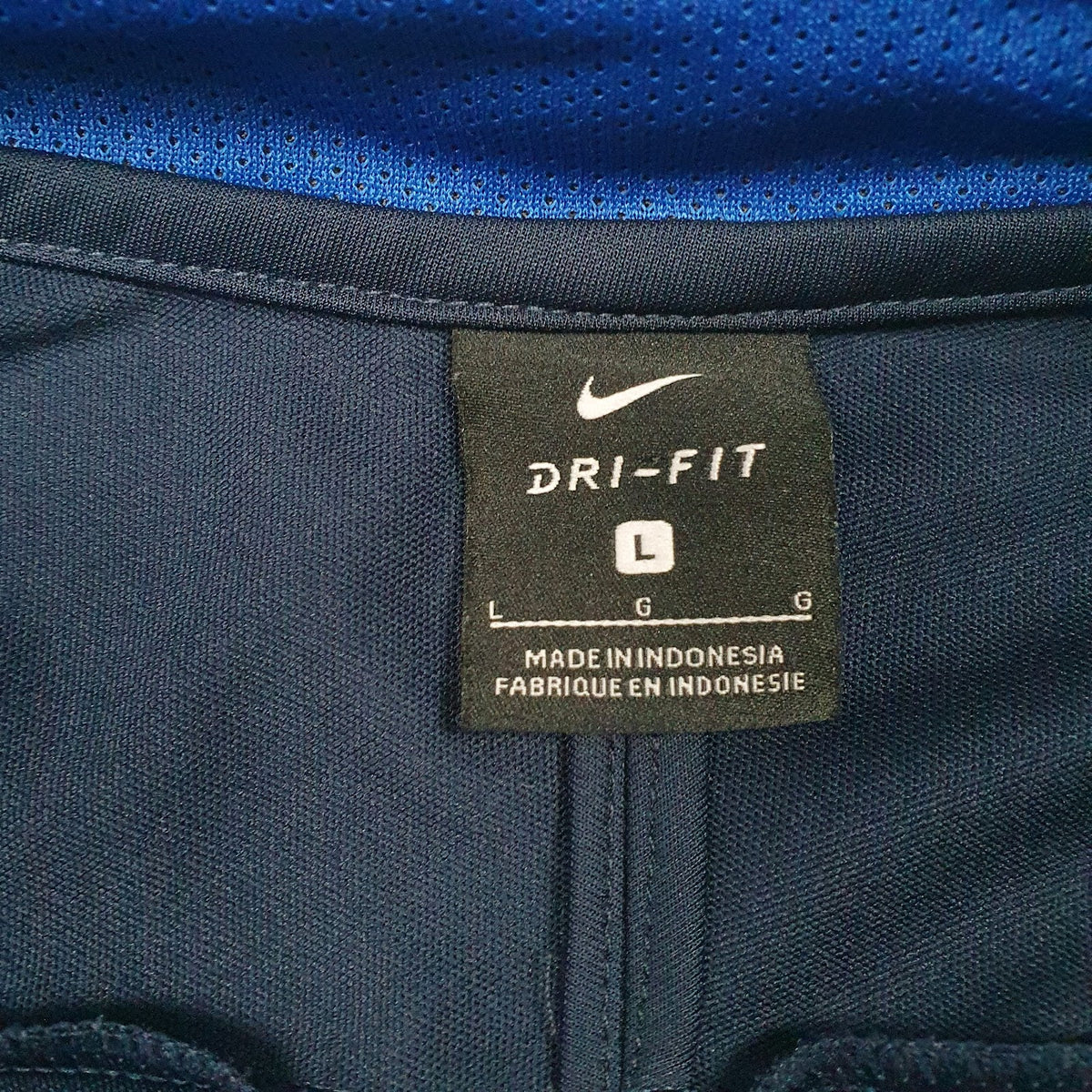 Mens Navy Nike Active Wear Dri-Fit Full Zip Jumper