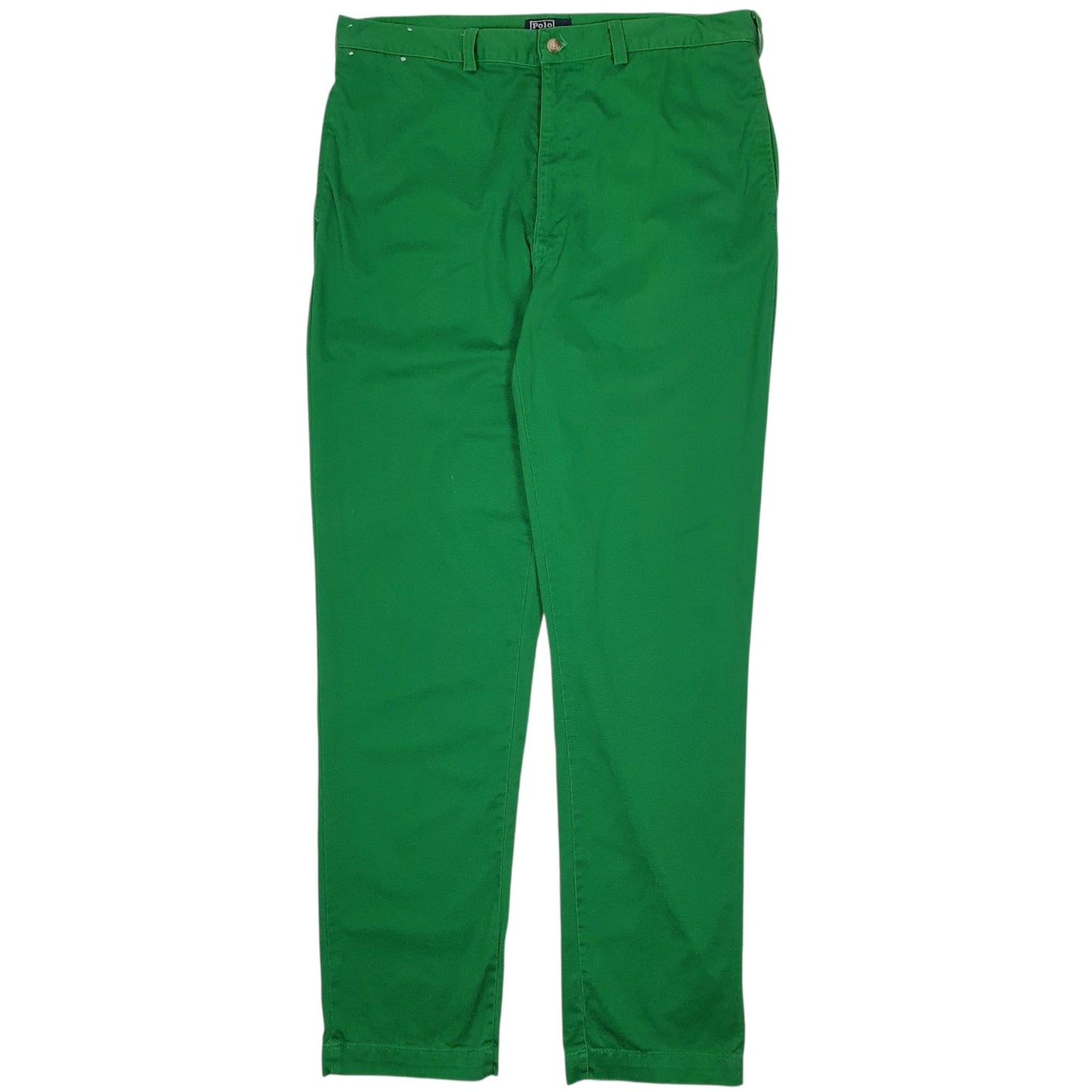 Mens Green Polo Ralph Lauren Vintage 1980s Made In USA Chino Trousers
