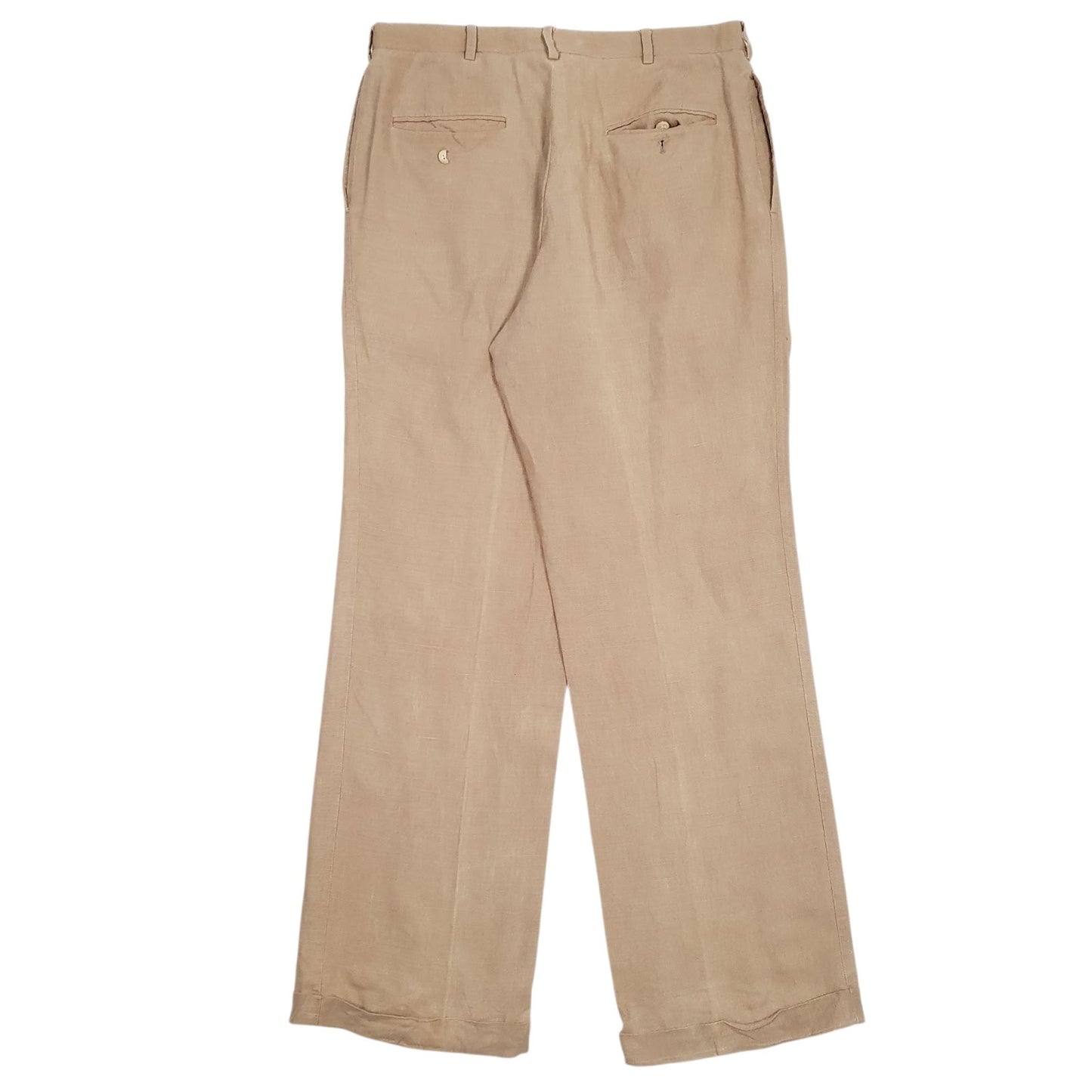 Mens Brown Polo Ralph Lauren Pleated  Trousers