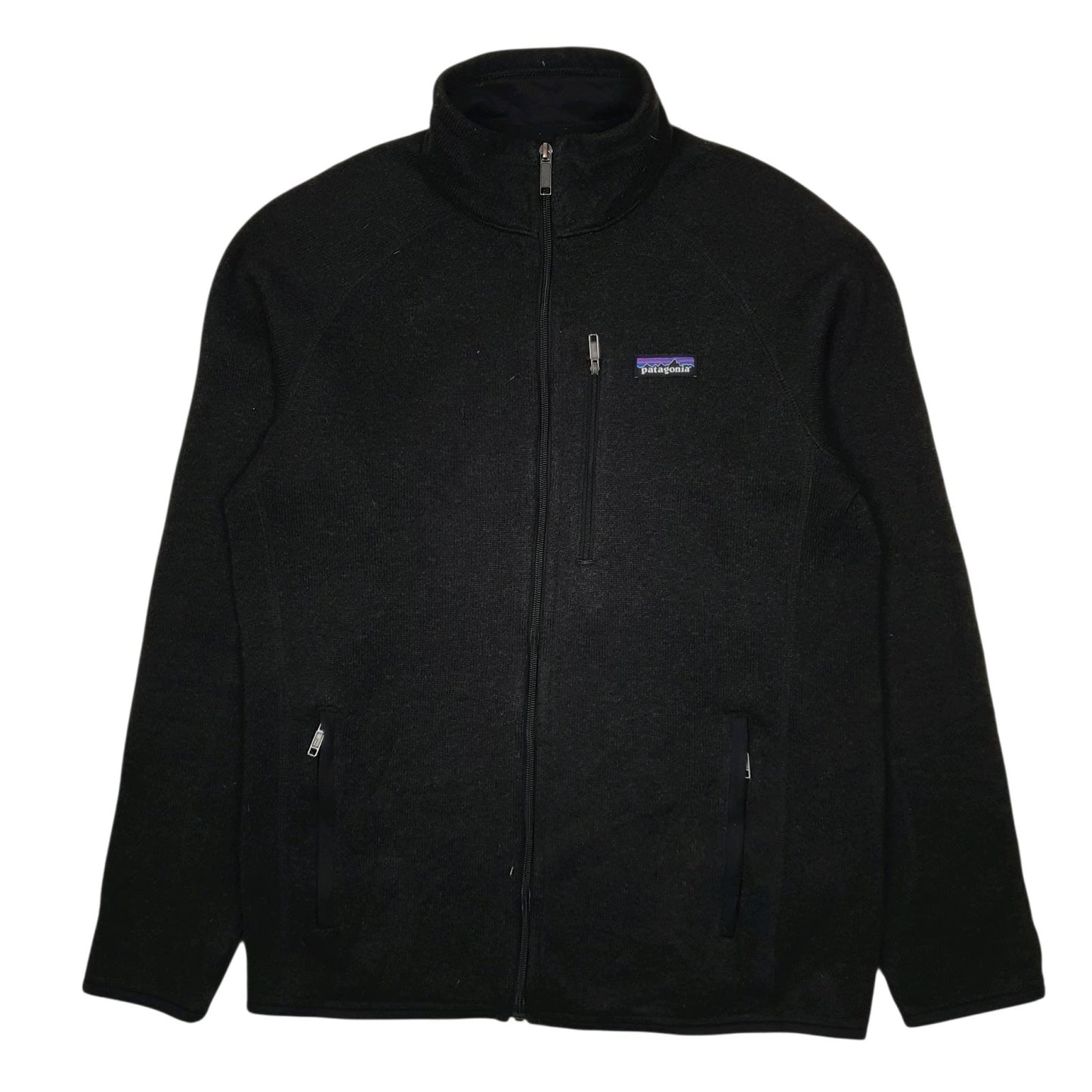 Mens Black Patagonia Better Sweater Full Zip Jumper