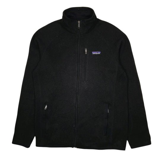 Mens Black Patagonia Better Sweater Full Zip Jumper
