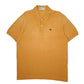 Mens Yellow Burberrys Vintage 90s Short Sleeve Polo Shirt