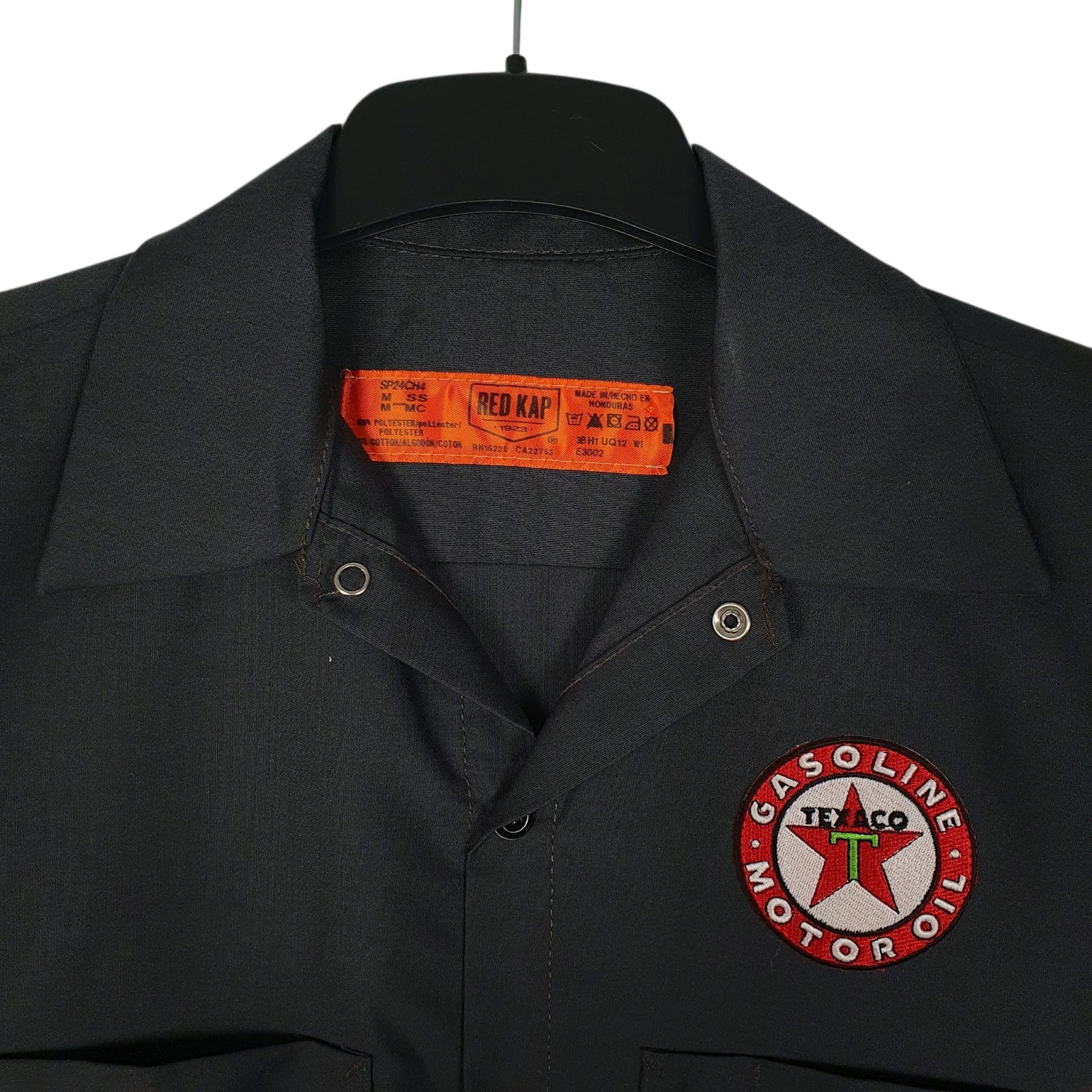 Mens Grey Red Kap Texaco Workwear  Shirt