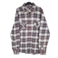 Mens Grey Unbranded Flannel Long Sleeve Shirt
