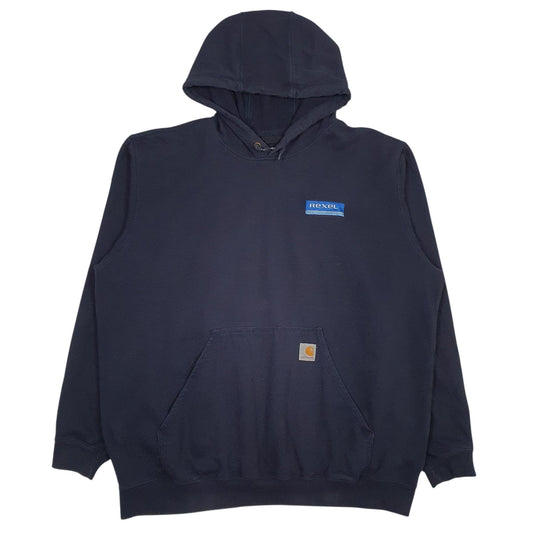 Mens Navy Carhartt Loose Hoodie Jumper