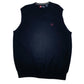 Mens Black Chaps  Vest Jumper