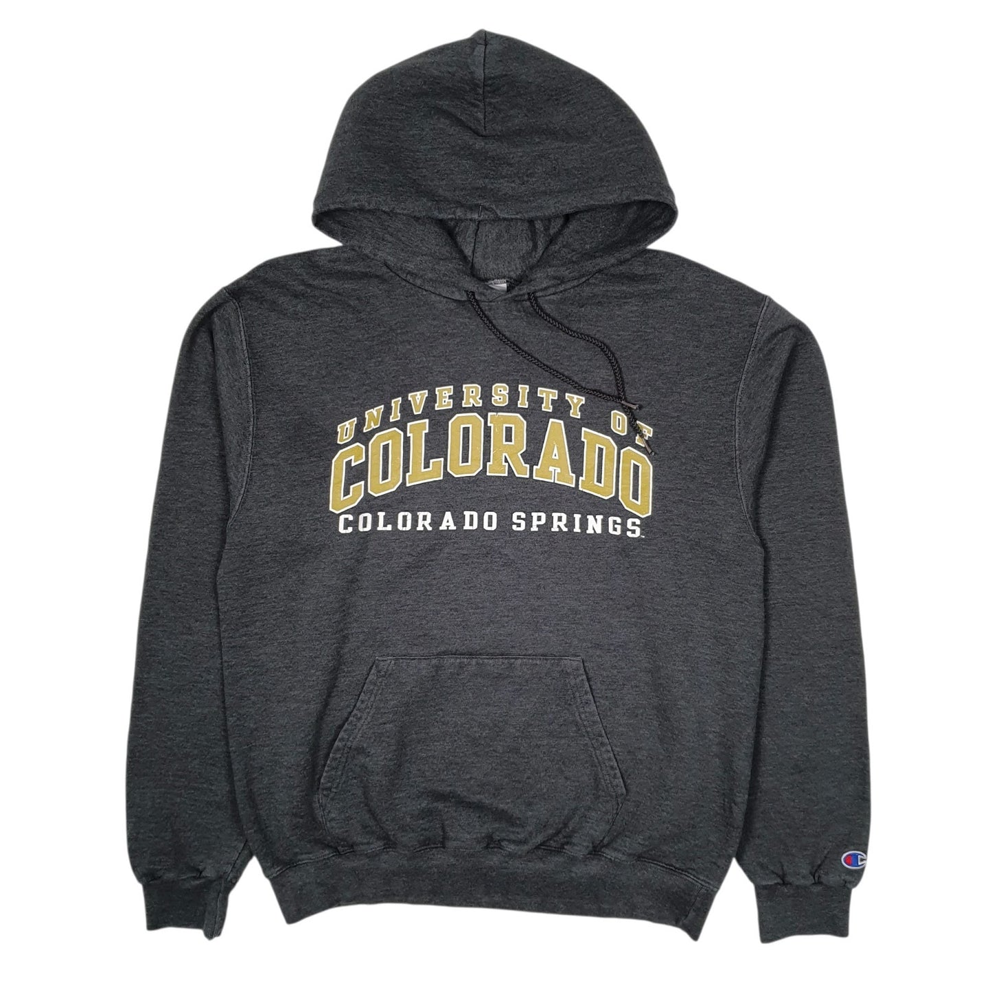 Mens Grey Champion University of Colorado Hoodie Jumper