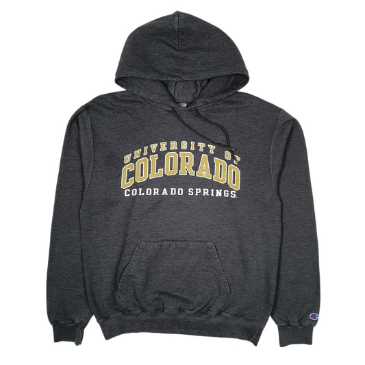 Mens Grey Champion University of Colorado Hoodie Jumper