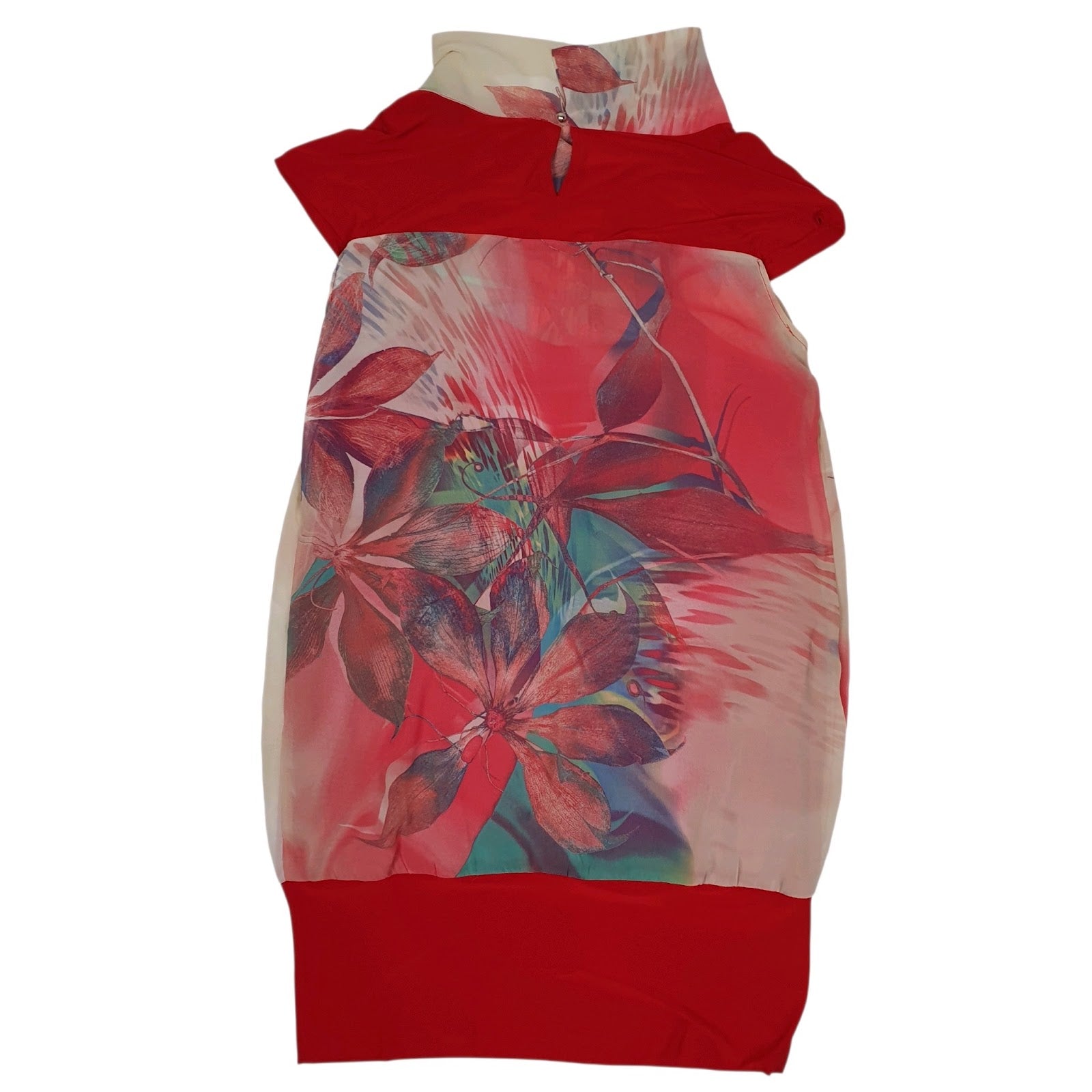 Womens Red Unbranded Chiffon  Dress