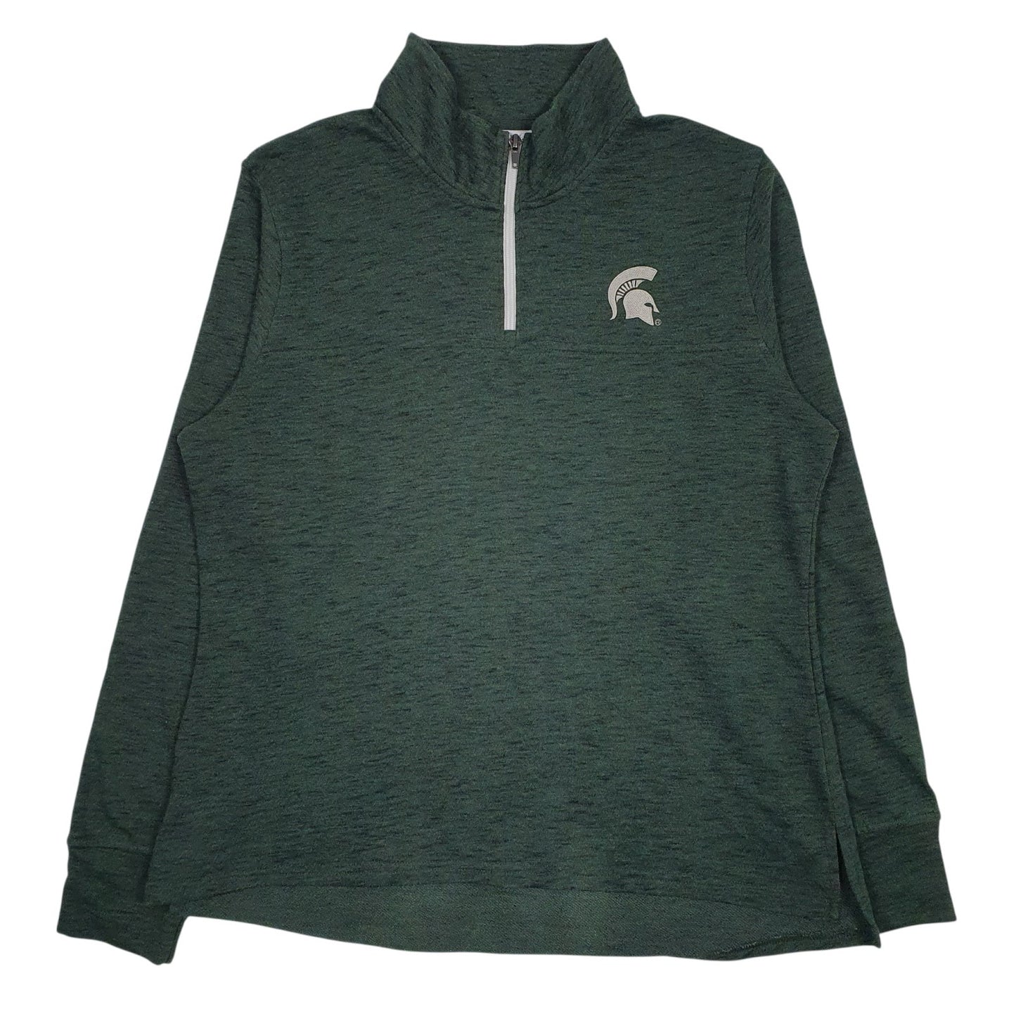 Womens Green Champion  Quarter Zip Jumper