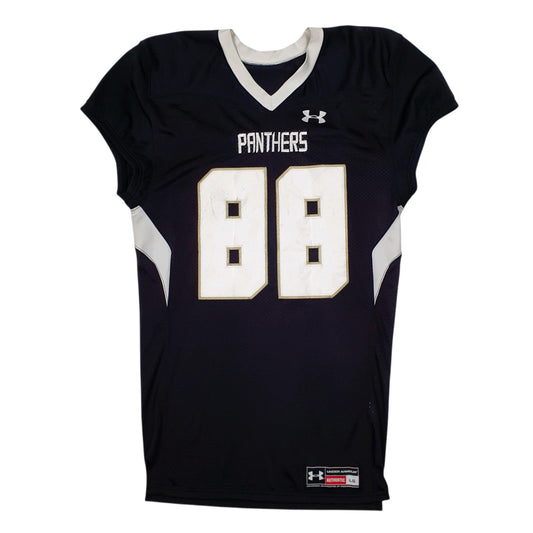 Mens Black Underarmour Panthers NFL American Football Jersey Short Sleeve T Shirt