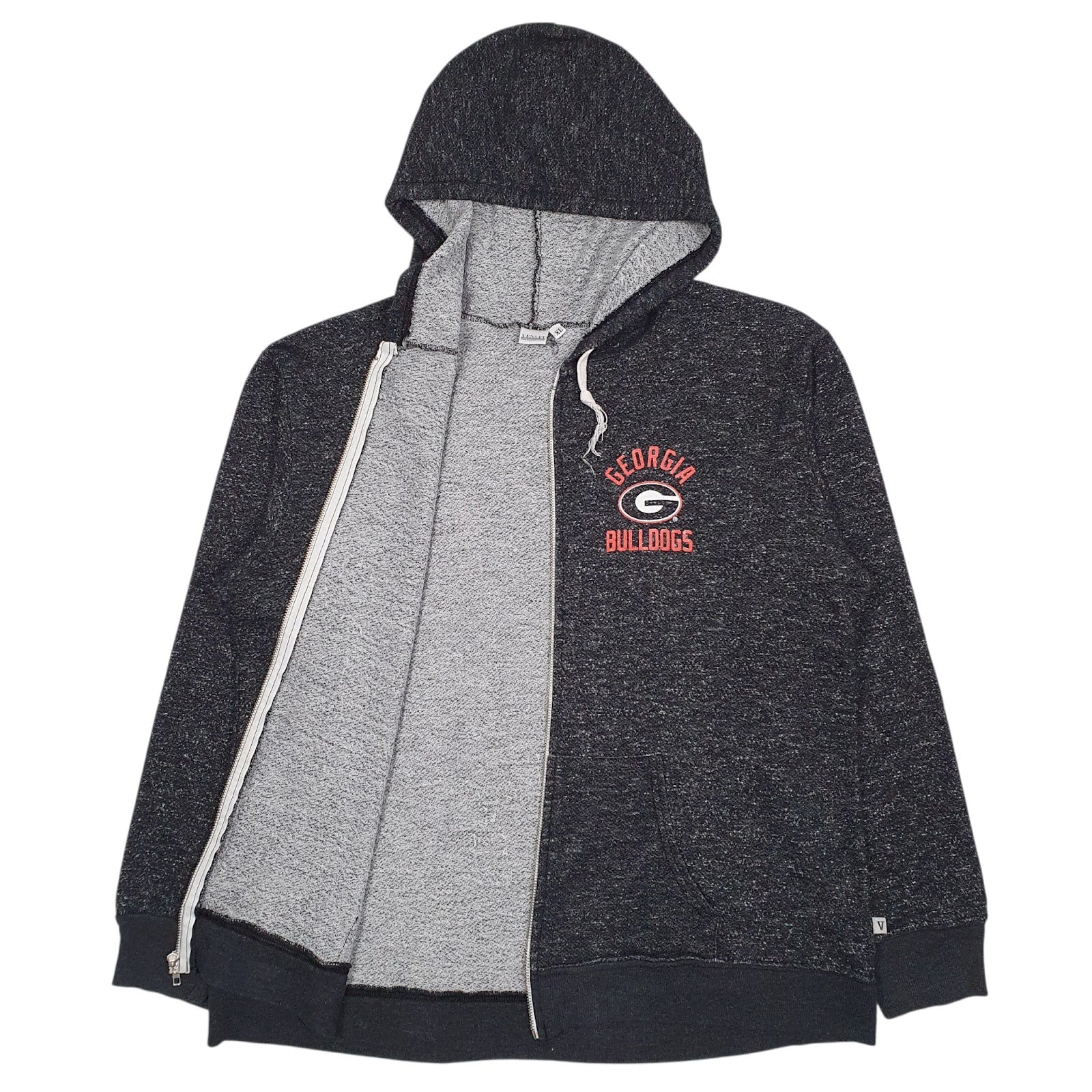 Womens Grey Venley Georgia Bulldogs Full Zip Jumper