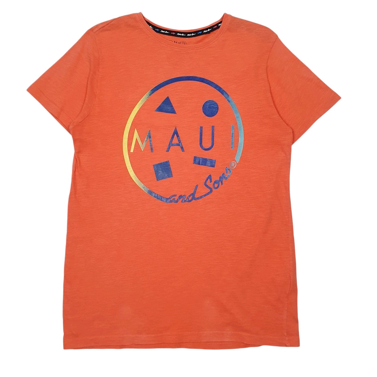Mens Orange Maui & Sons  Short Sleeve T Shirt