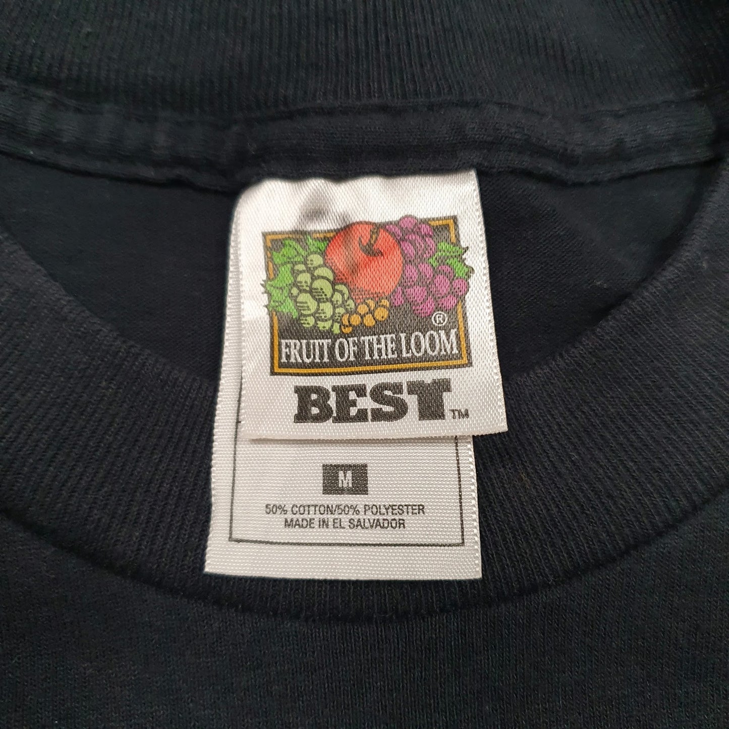 Mens Black Fruit Of The Loom Vintage 00s Softball  T Shirt