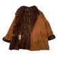 Womens Brown Conbipel Vintage  Coat