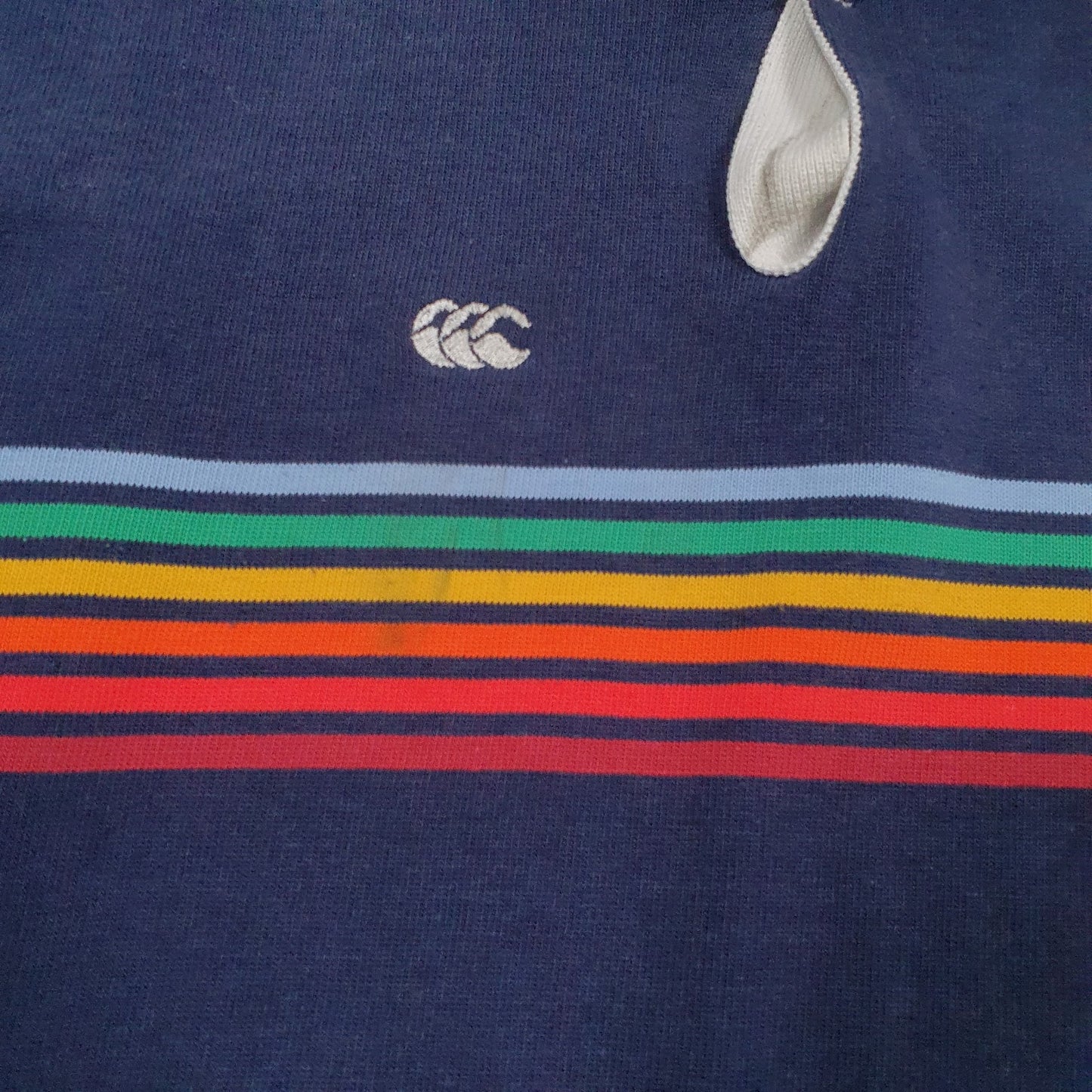 Mens Navy Canterbury Rugby  Polo Shirt