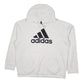 Mens White Adidas  Hoodie Jumper
