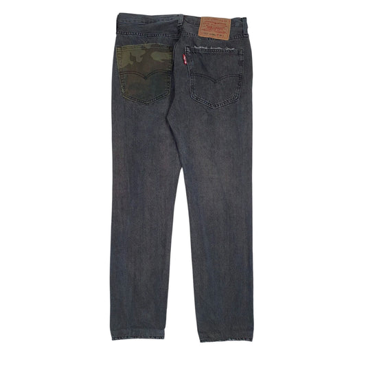 Mens Grey Levis Distressed  Jeans
