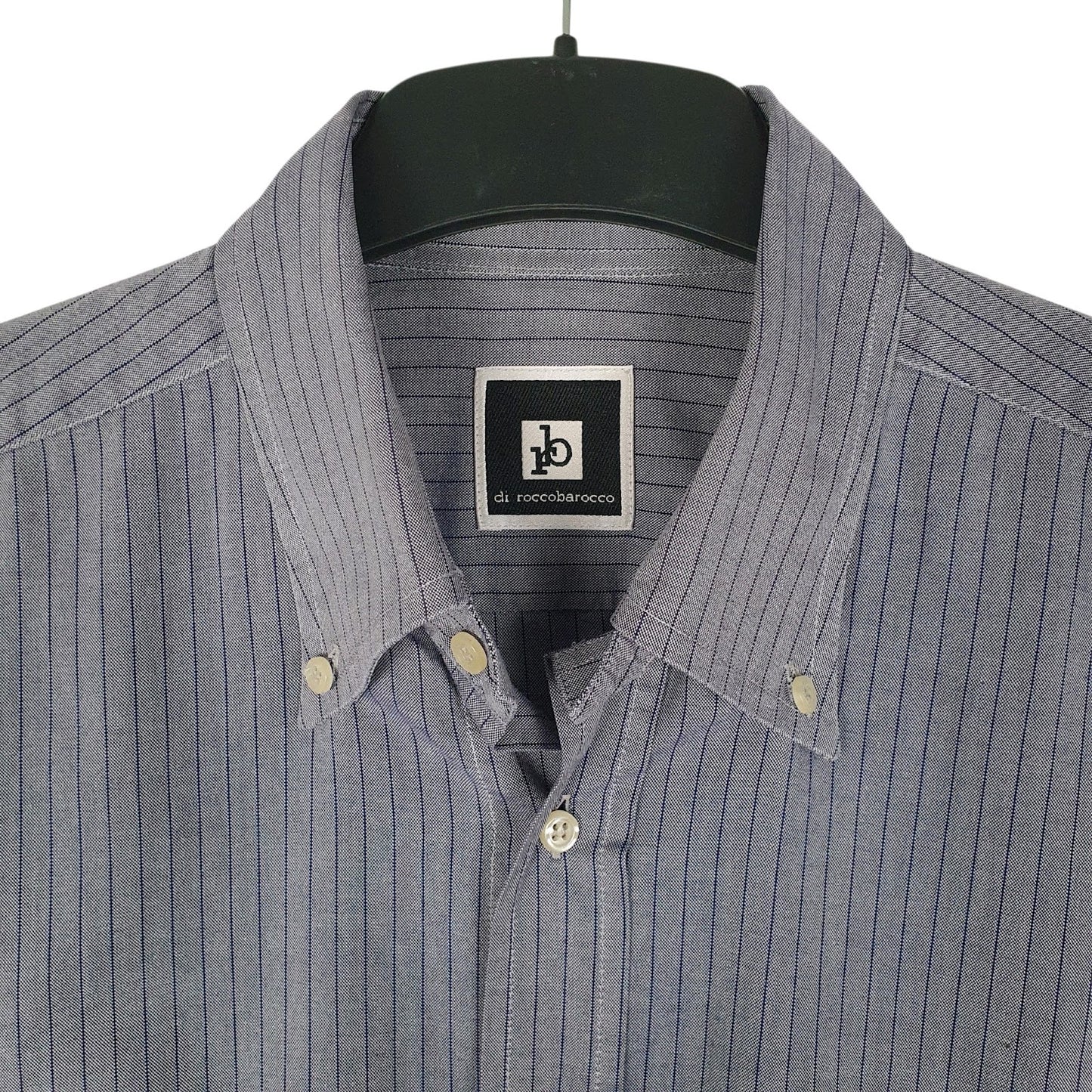 Mens Blue Rocco Barocco   Shirt