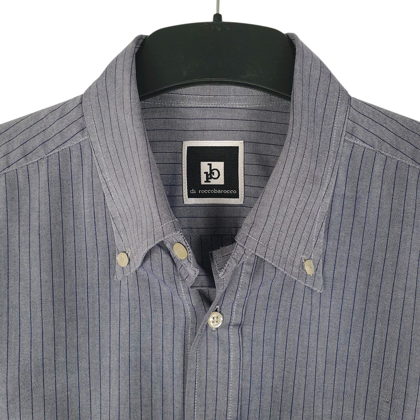 Mens Blue Rocco Barocco   Shirt