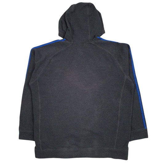 Mens Grey Adidas Spellout Hoodie Jumper