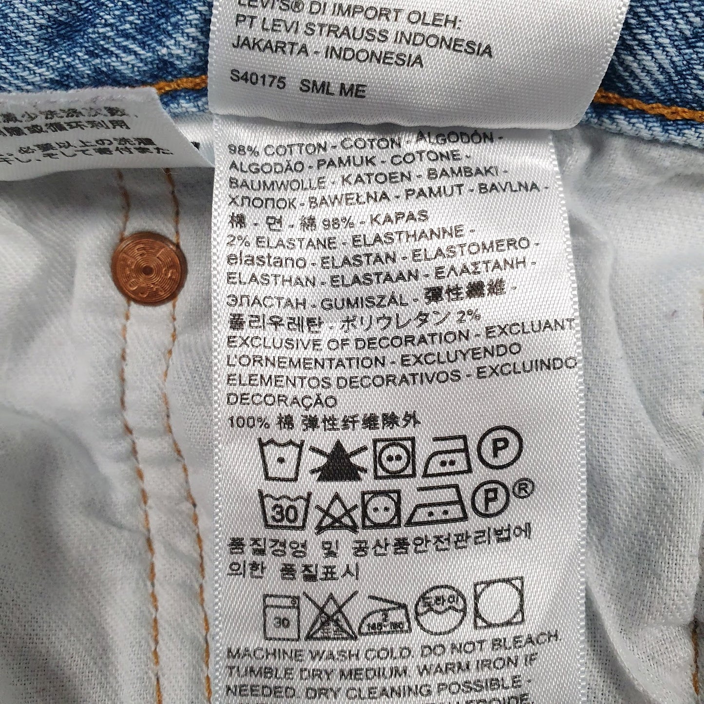 Mens Blue Levis Distressed  Jeans