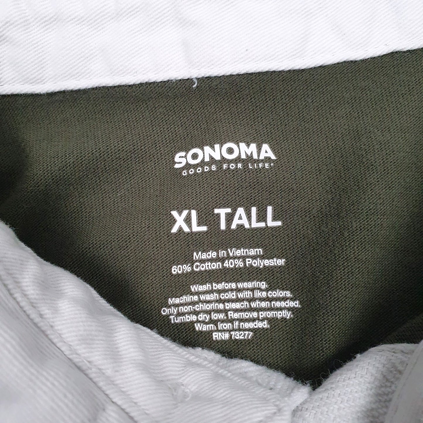 Mens Green Sonoma Rugby Crewneck Polo Shirt